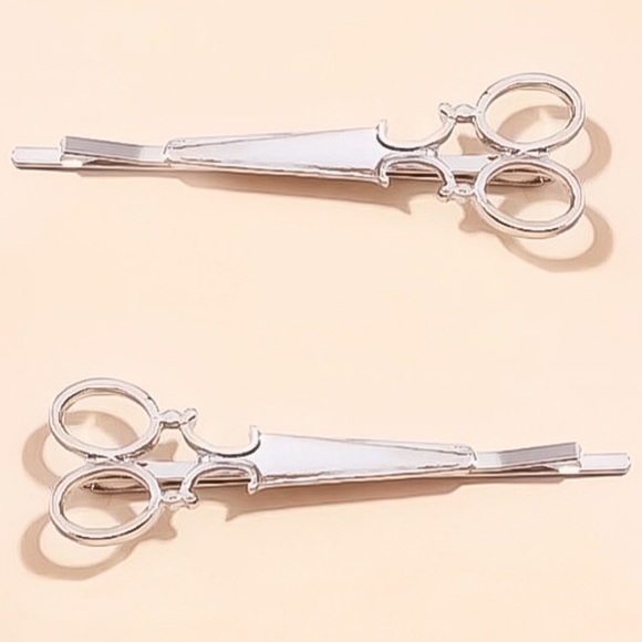⚜️[𝟯/$𝟭𝟴]⚜️NEW 2 Scissors Hairpins Minimalist Set - Picture 8 of 14
